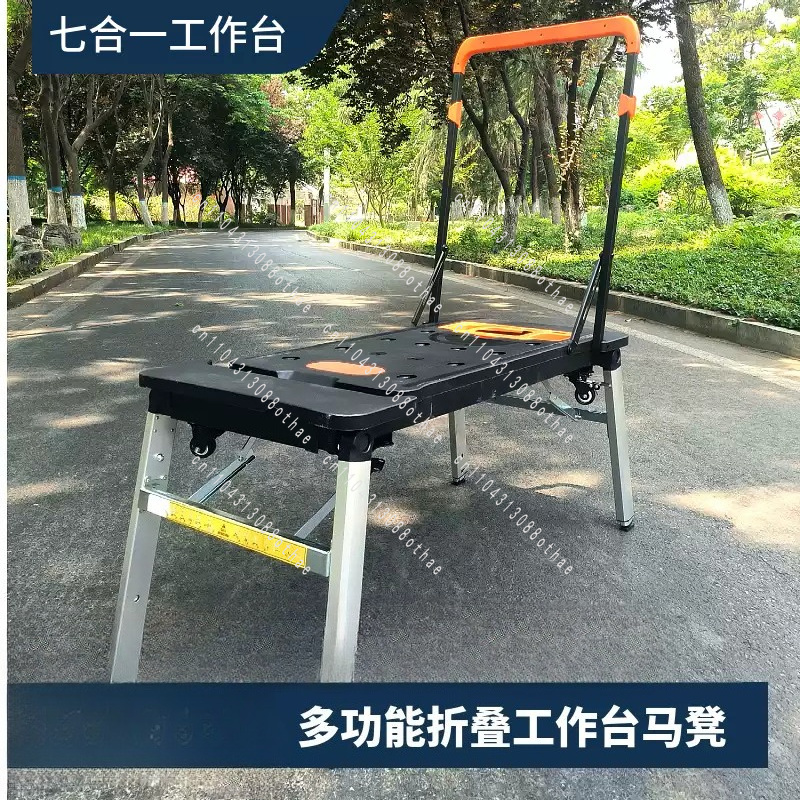 Workshop Tools Table - Carrello Portatile Pieghevole per Falegnameria Fai-da-Te