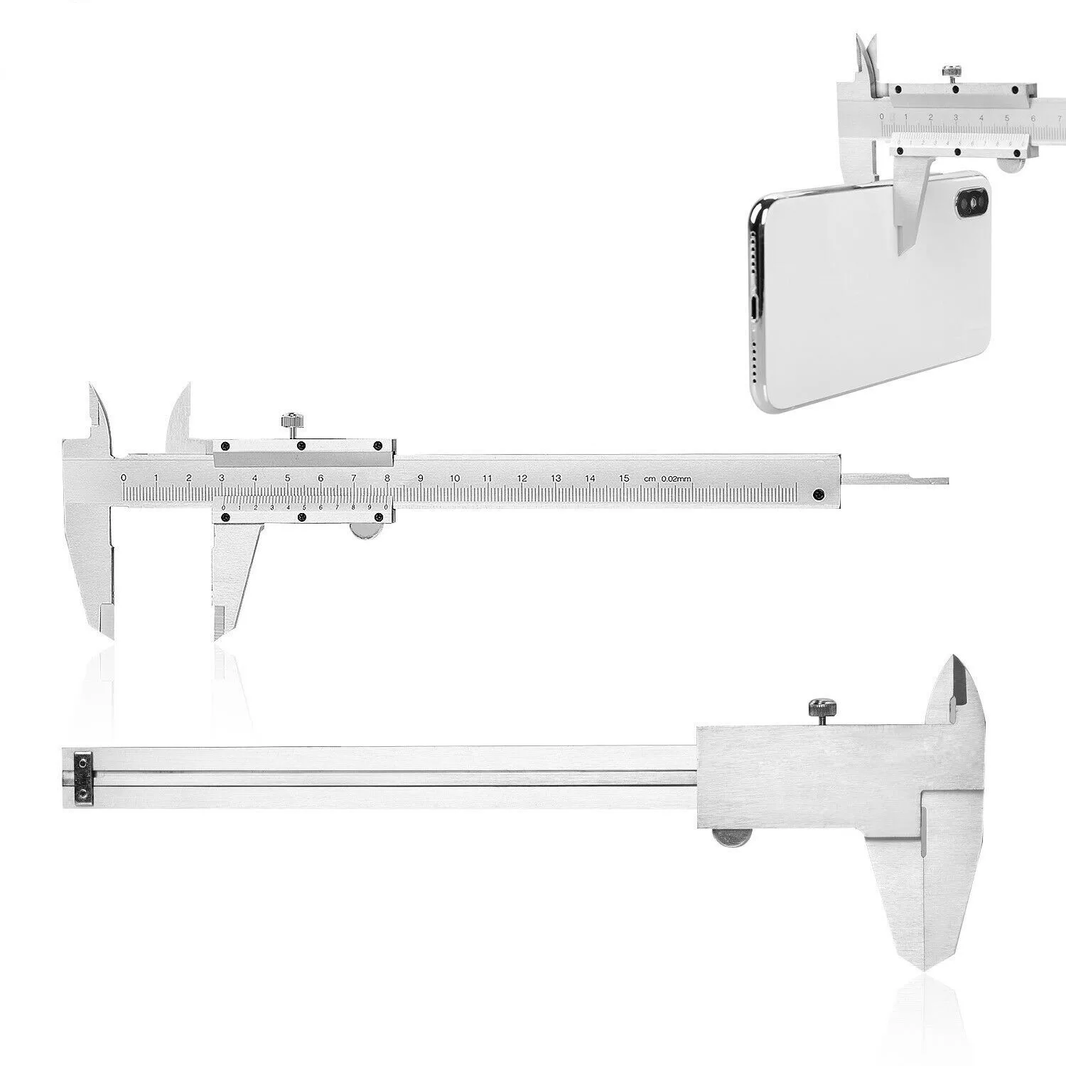 Workshop Tools Engineering - Calibro a corsoio 0-150mm, precisione 0.02mm,