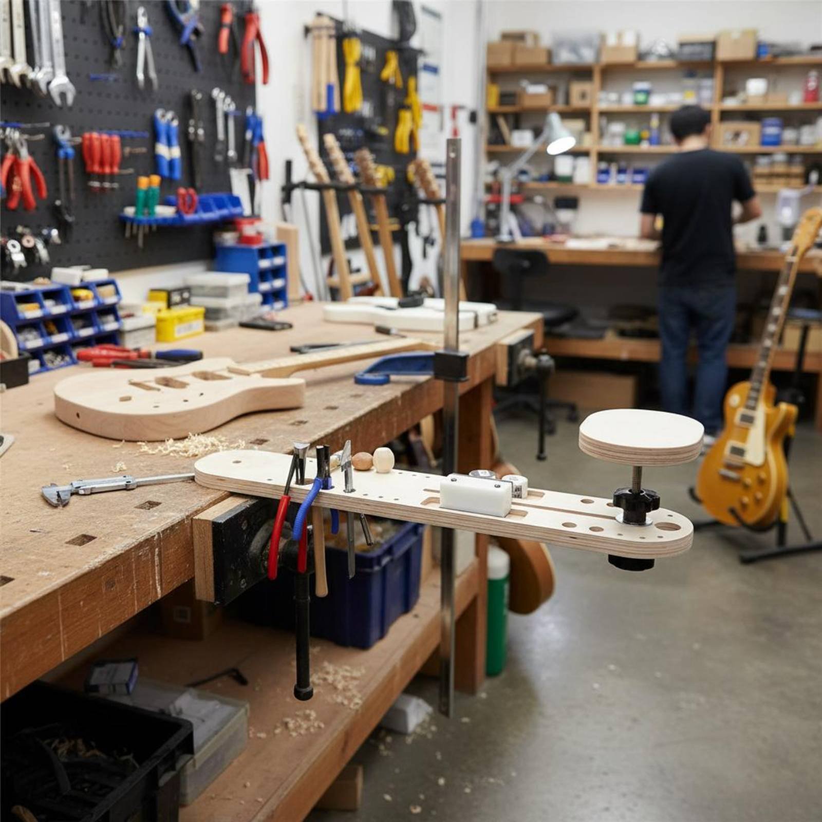 Workshop Tools Table - Tavolo per Manutenzione Strumenti, Design Estensibile,