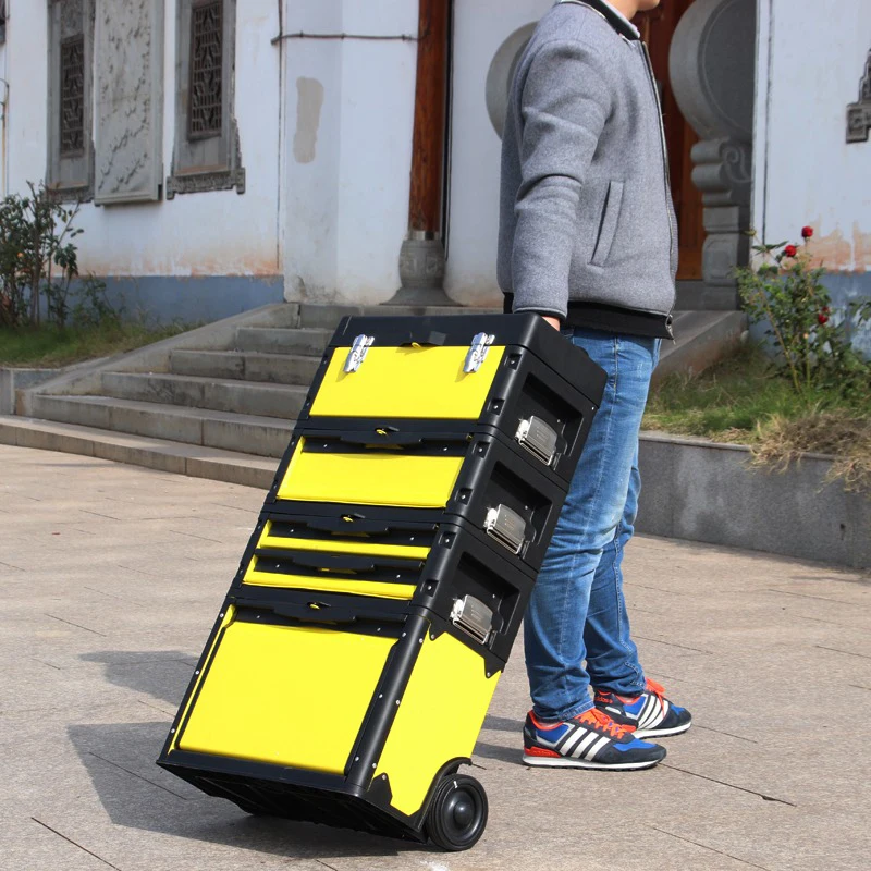 Workshop Tools Engineering - Cassetta Portautensili per Manutenzione Auto, Carrello