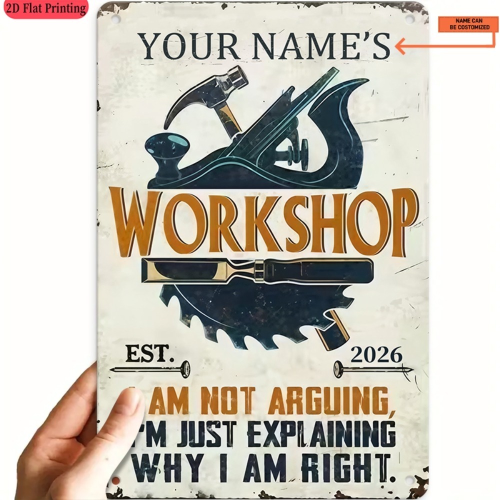 [2D Piatto] 1 pz. Targa in Met - Workshop Tools Name recensione e prezzo