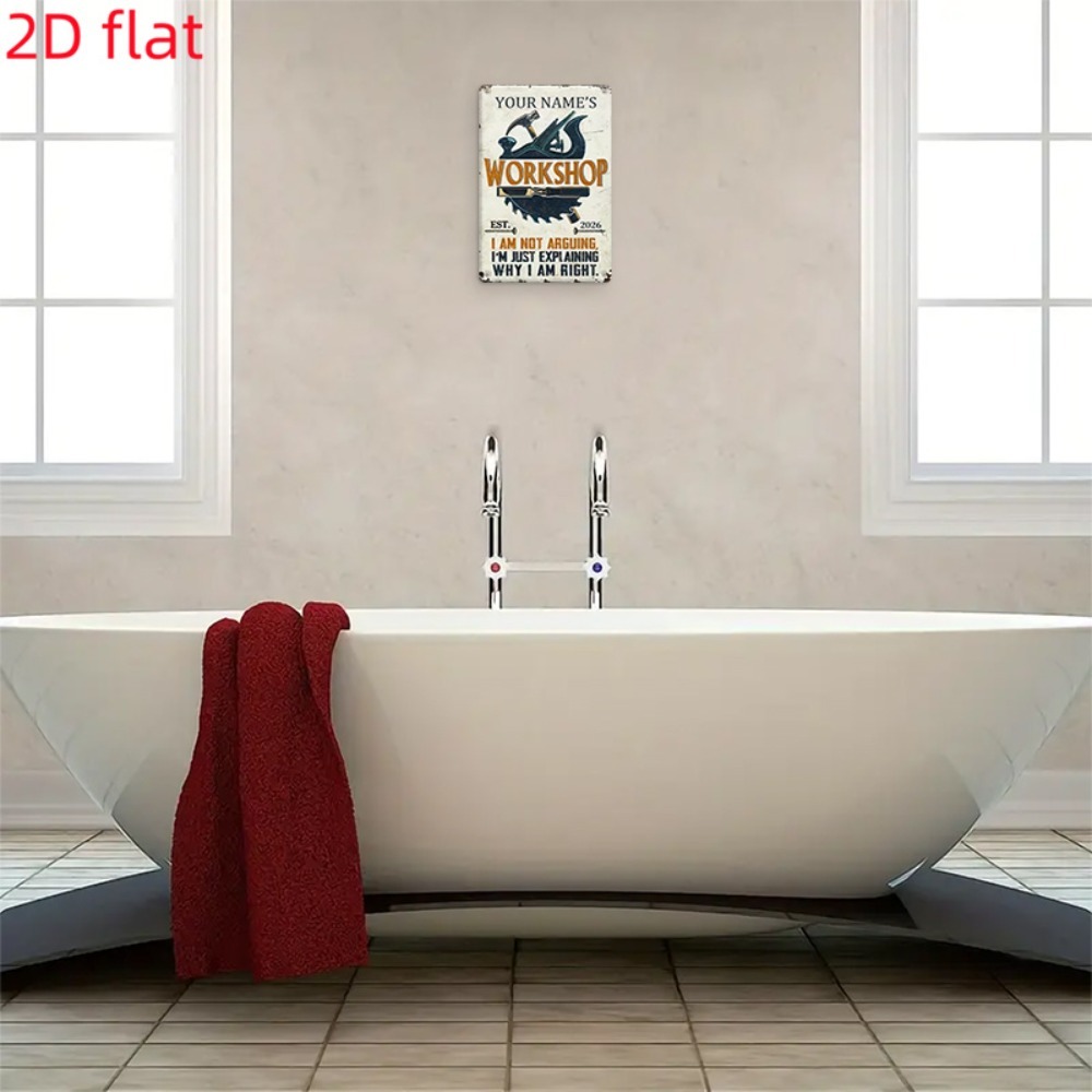 [2D Piatto] 1 pz. Targa in Met - Workshop Tools Name recensione e prezzo