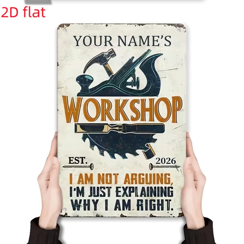 [2D Piatto] 1 pz. Targa in Met - Workshop Tools Name recensione e prezzo