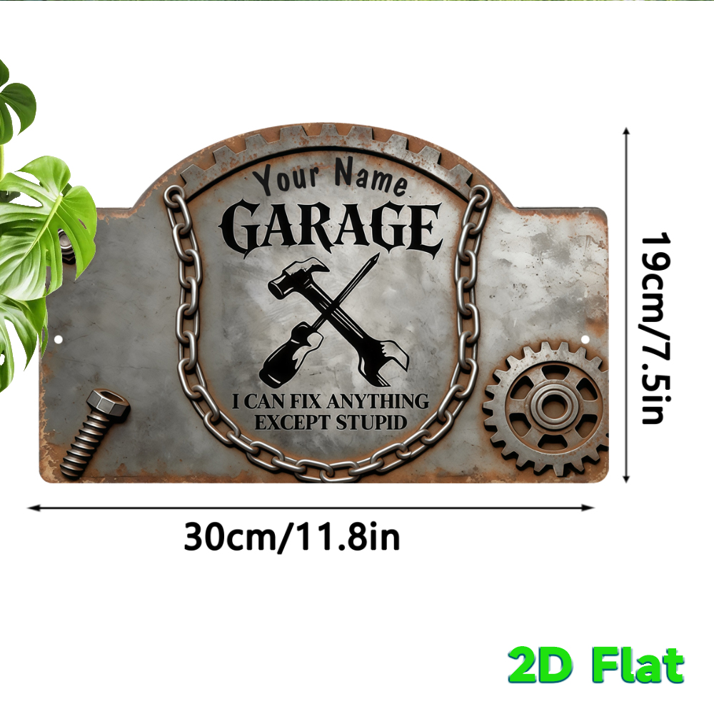 Insegna in Metallo Vintage Per - Workshop Tools Name recensione e prezzo