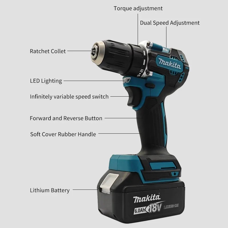Makita 100% Originale DDF487 A - Makita Drill Ddf484 recensione e prezzo