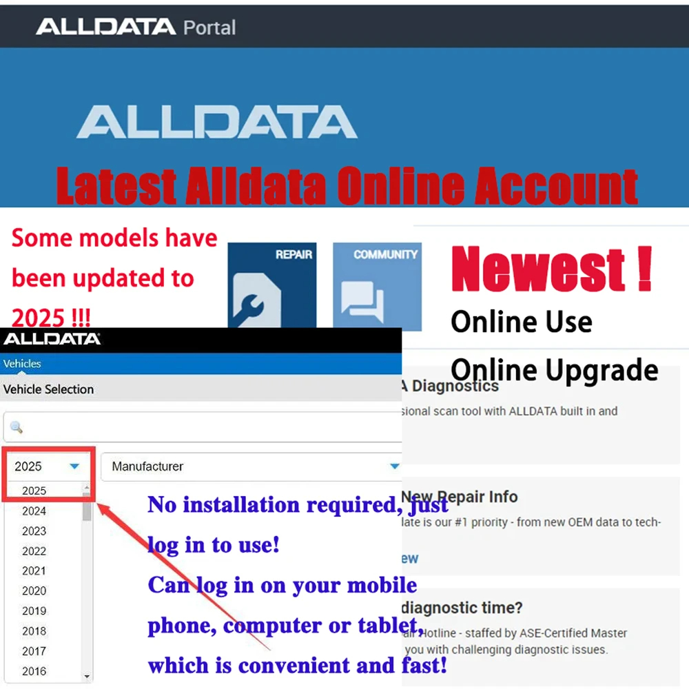 2027 Alldata CAR Data: Softwar - Workshop Tools Online recensione e prezzo