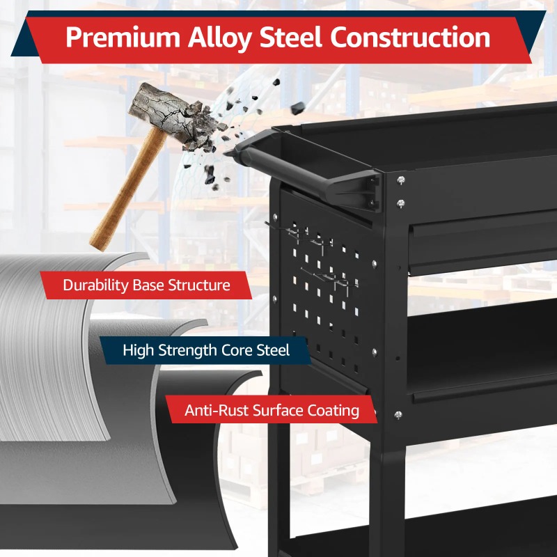 Carrello Portautensili a 3 Rip - Workshop Garage Tools Manufacturer recensione e prezzo