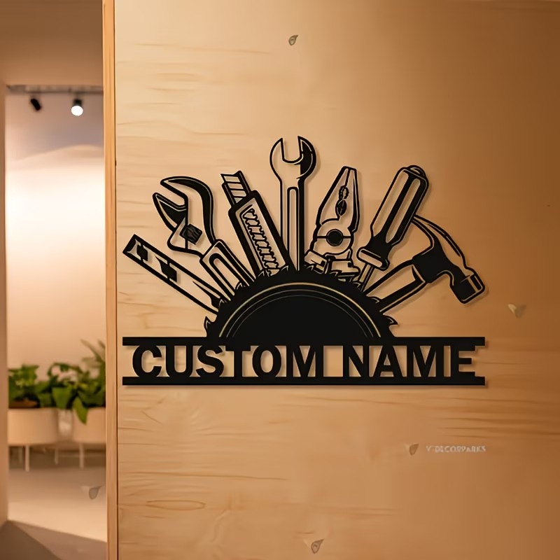 Decorazione Murale in Metallo  - Workshop Tools Name recensione e prezzo